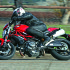 Like an Italian greyhound, the Ducati Monster 696 is slender, fast and low to the ground, with a standard seat height of 30.3 inches. The factory accessory low seat drops it to 29.5 inches.