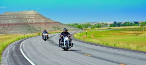 A laid back riding style fits in nicely with South Dakota’s long winding roads. 