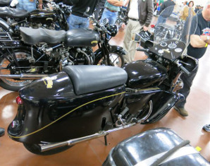This model was the last of the Vincent line, a fully faired '55 Series D Black Prince.