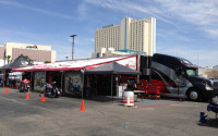 Mustang Motorcycle Products, LLC is at the Laughlin River Run in Laughlin, Nevada.