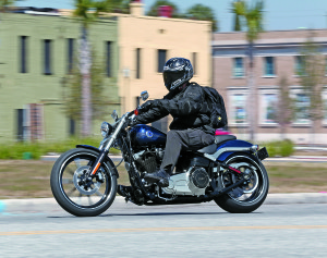 Twin Cam 103B pumps out 95.5 lb-ft of torque and comes dressed in contrasting black powdercoat and chrome.