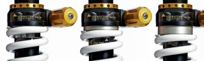 Touratech’s hydraulic preload adjustment spans 15mm (vs. the typical 8-10mm) to handle a greater load range.