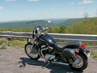 The view from this overlook on U.S. 50 shows Saddleback Mountain. The ridge just beyond is where Abraham Lincoln’s mother, Nancy Hanks, was born.
