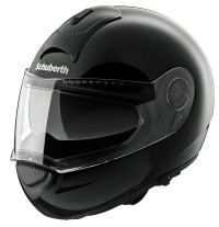Schuberth C3 motorcycle helmet in Gloss Black.