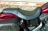I found the two-up seat to be very comfy, but the rear part did not get high points from my passenger.