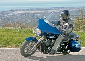 The Star V Star 1300 Deluxe is ready for a serious tour or the hirsute commute, with good wind protection and storage.