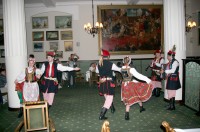 As we dined in at the hotel dining room, we were treated to a troupe of dancers: two men on clarinet and accordion, with two couples in a frenzy of local traditional dance. For 20 minutes they entertained us with leaps and whirls and the intricacy of their moves.