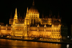 The lavish Parliament building in Budapest, which was finished in 1902 and boasts something over 600 rooms.