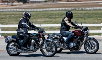 Although visually similar in many ways, riding the new CB1100 is a much more composed experience than piloting an original 1974 CB750K4.