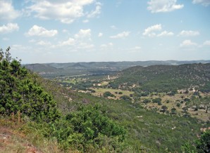A ranch valley from Ranch Road 337. These valleys are found in between the ridges in the Hill Country and most of them are jewels.