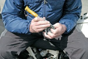 “When I was young, my father said to me, one day you will go around the world with a knife and a piece of string. Well, he was right about the knife, but wrong about the string—it is wire and aluminum tape!”