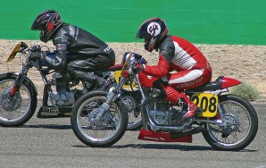 Neck-and-neck racing often came down to the finish line, with evenly-matched bikes fighting for every inch of track, no matter the engine size.