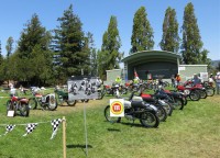 Over 30 bikes were entered for judging the concours event.