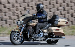 Precision liquid cooling helps stabilize cylinder head temperatures in the 2014 Harley Ultra Limited. All of the new baggers get restyled front fenders, fairings and luggage, too.