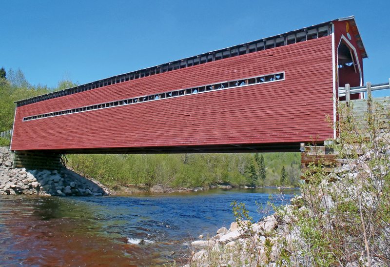The scenic Louis-Gravel covered bridge
