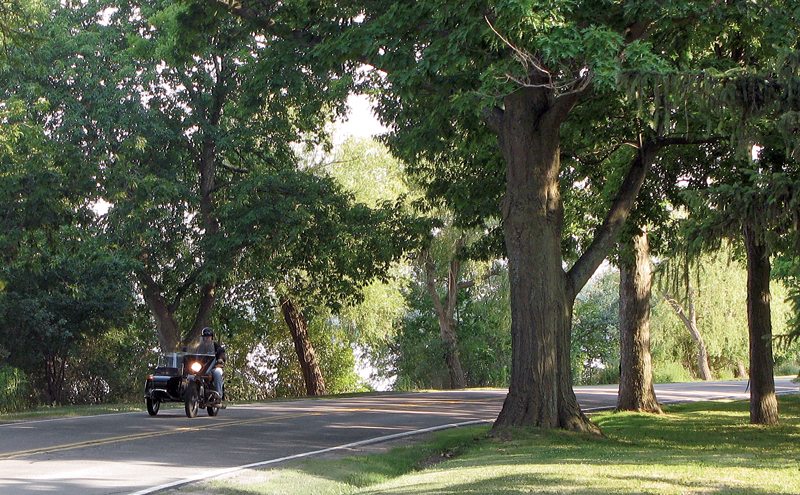 The Niagara Parkway is a 35-mile stretch of beautiful river views