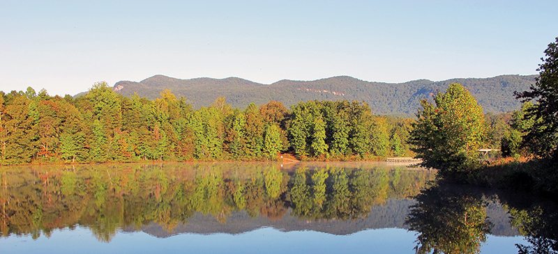 Pinnacle Lake at Table Rock State Park.