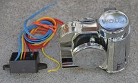 The Full Banshee Horn System includes a 120-decibel air horn and proprietary Screaming Banshee control unit.