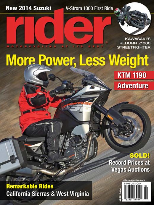 Rider Cover April 2014 Rider Cover April 2014