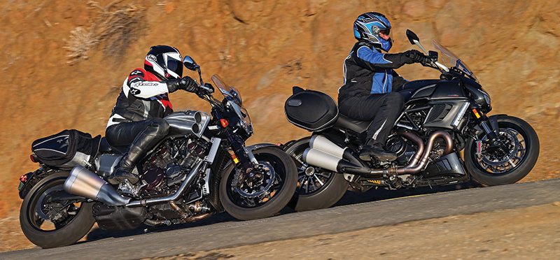 The Star Vmax and Ducati Diavel Strada