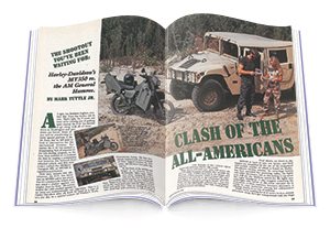 Harley-Davidson MT350 vs humvee