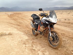 The tire-hugging fender isn't a fan of thick mud and the stock skid plate is inadequate, but 1190-R owners will farkle-out their machines for end-times combat.