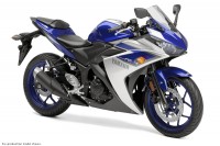2015 Yamaha YZF-R3 in Team Yamaha Blue/Matte Silver